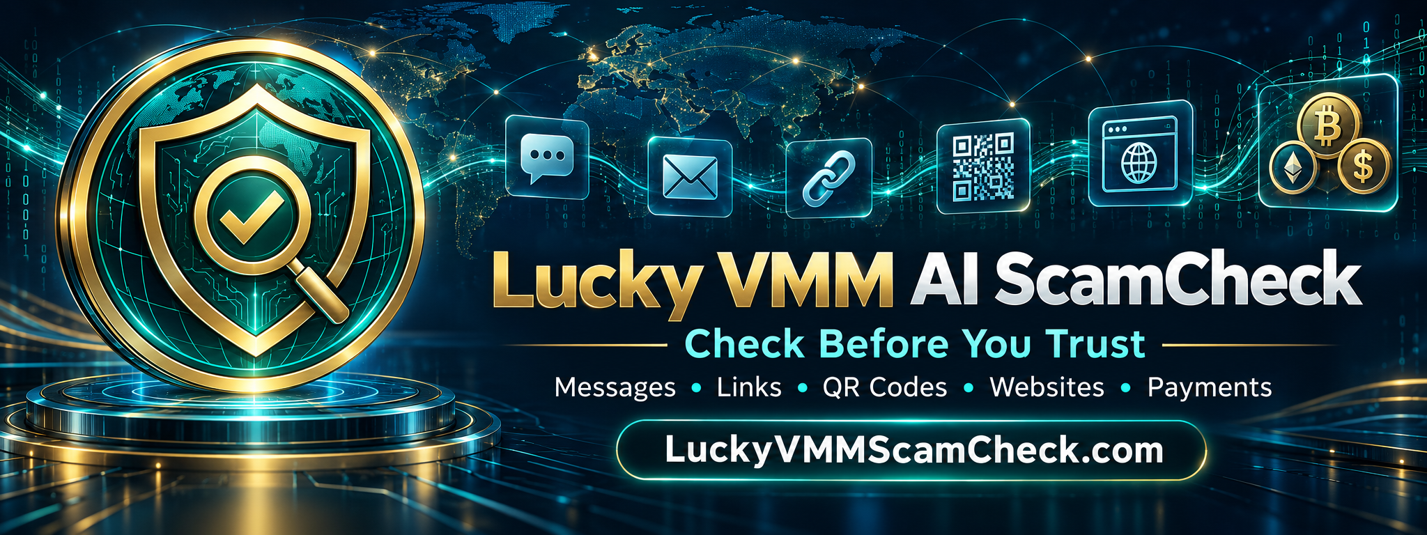 Lucky VMM AI ScamCheck — Check Before You Trust